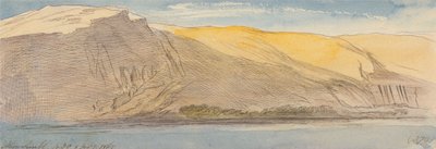 Abu Simbel, 4-30 pm, 8 February 1867 by Edward Lear